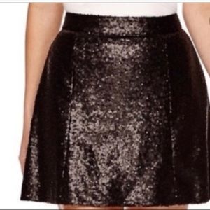 Black Sequin Skirt
